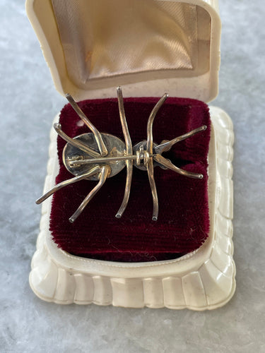 Sterling Silver Spider Brooch Jewelry Bloomers and Frocks